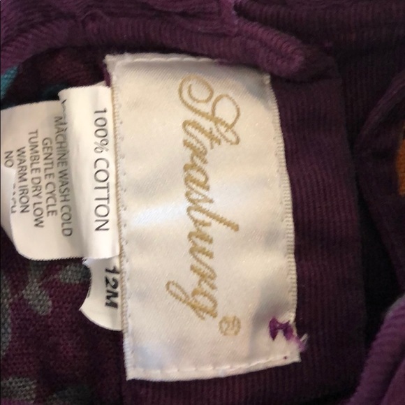 Strasburg plum colored dress/bloomers set - Picture 4 of 5